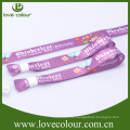 Benutzerdefinierte bunte einmalige Verwendung Sublimation gedruckt Freundschaft Polyester Wristband